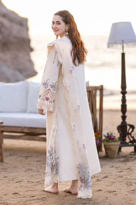QALAMKAR LAWN UNSTITCH EMB 3PC SAHIL KINARE SELIN