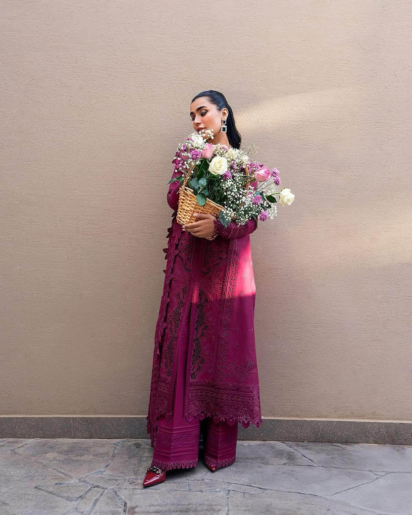 QALAMKAR LAWN UNSTITCHED EMB 3PC
