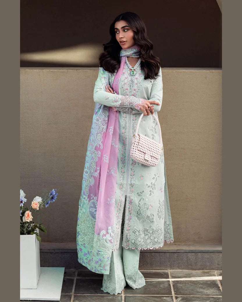 QALAMKAR LAWN UNSTITCHED EMB 3PC