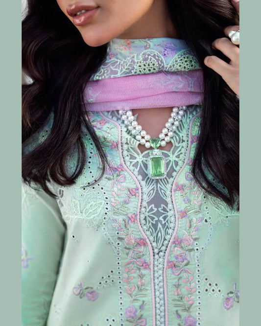 QALAMKAR LAWN UNSTITCHED EMB 3PC