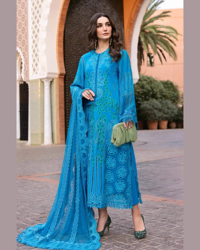 MARIA.B LAWN UNSTITCHED EMB 3PC