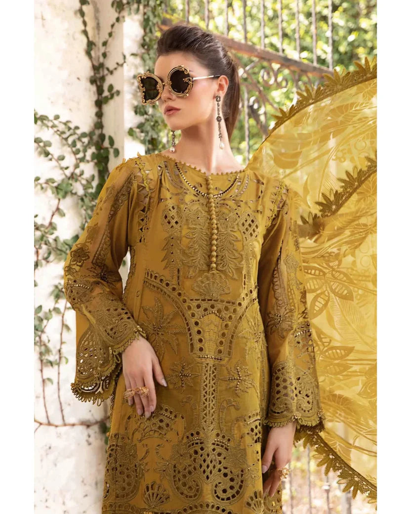 MARIA.B LAWN LUXURY UNSTITCHED EMB 3PC 24’(D-8)