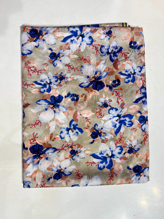 Unstitched Stone Linen Two Piece
