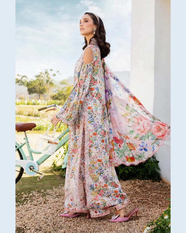 MARIA.B LAWN LUXURY UNSTICH PRINTED 3PC