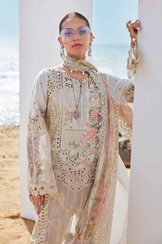 MARIA.B LAWN LUXURY UNSTITCHED EMB EID 26’ D-7 3PC