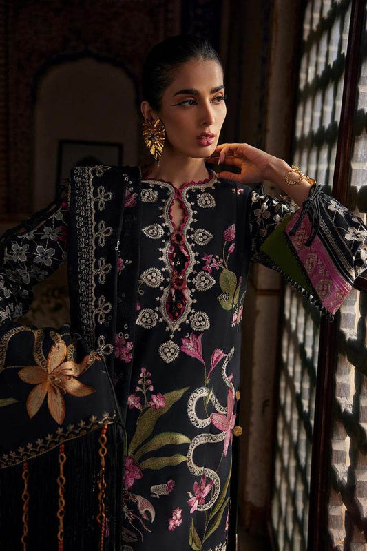 ELAF LAWN UNSTICH EMB 3PC AZUREH (EL25-04 A)