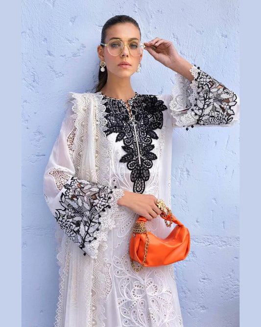 MARIA.B LAWN UNSTITCHED EMB 3PC