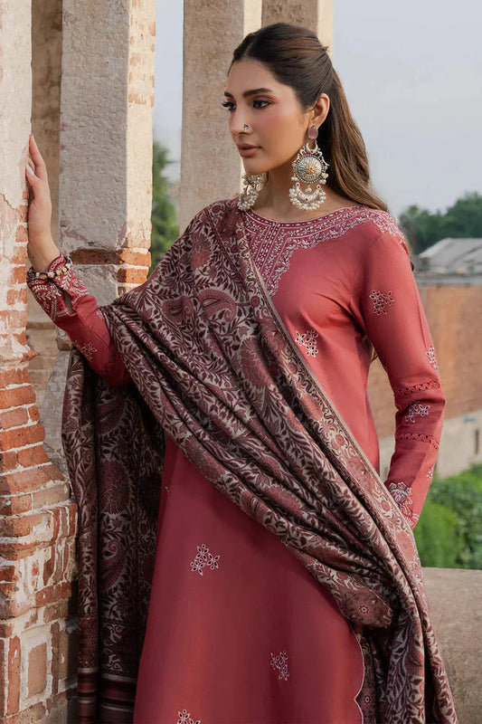 AIZEL DHANAK LUXURY UNSTITCHED EMB 3PC