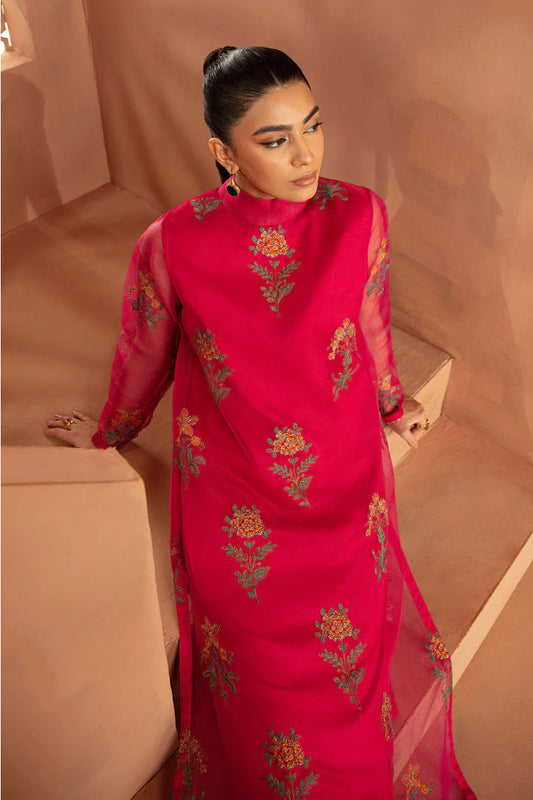 MARIA.B ORGANZA UNSTITCHED EMB 2PC