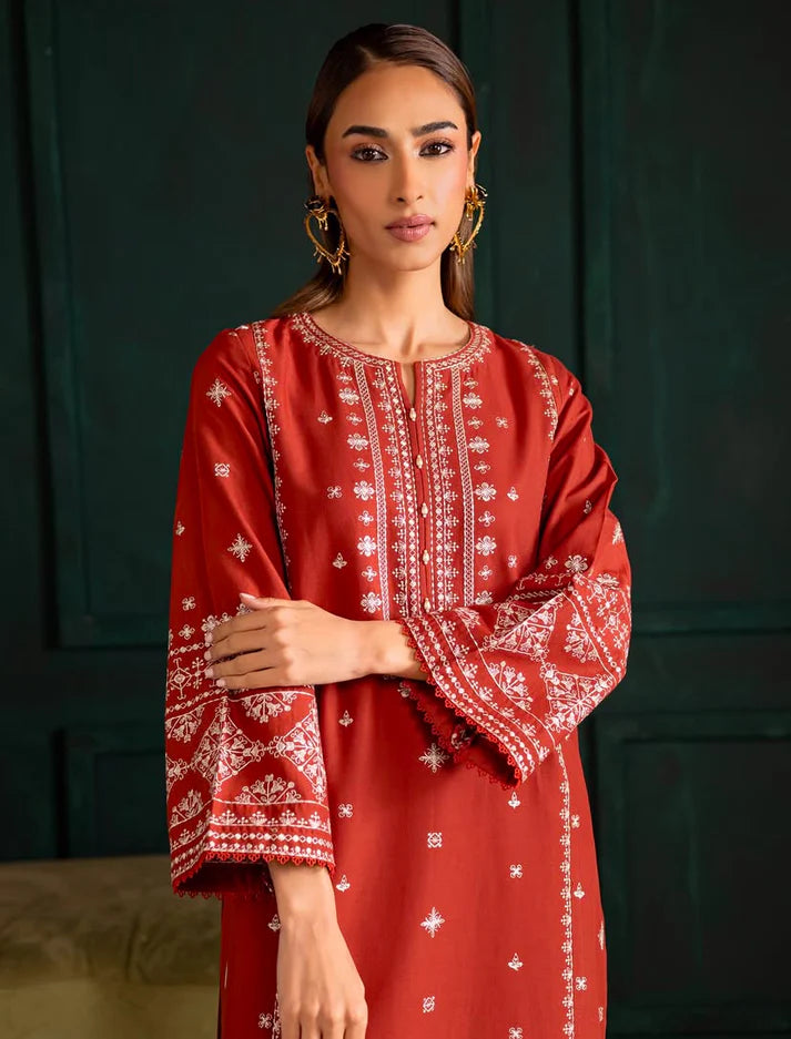 BATIK DHANAK PREMIUM UNSTITCHED EMB 2PC