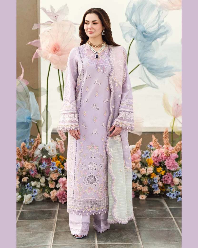 QALAMKAR LAWN UNSTITCHED EMB 3PC