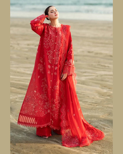 QALAMKAR LAWN UNSTITCHED EMB 3PC