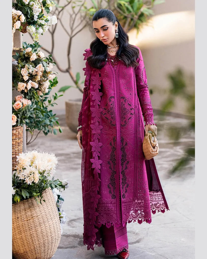 QALAMKAR LAWN UNSTITCHED EMB 3PC