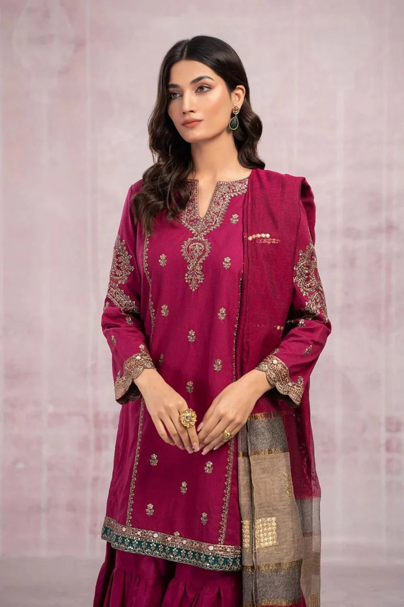 MARIA.B LAWN PREMIUM UNSTITCHED EMB 3PC
