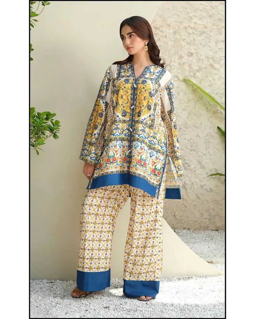 AZMIN LAWN PREMIUM UNSTITCHED PRINTED 2PC