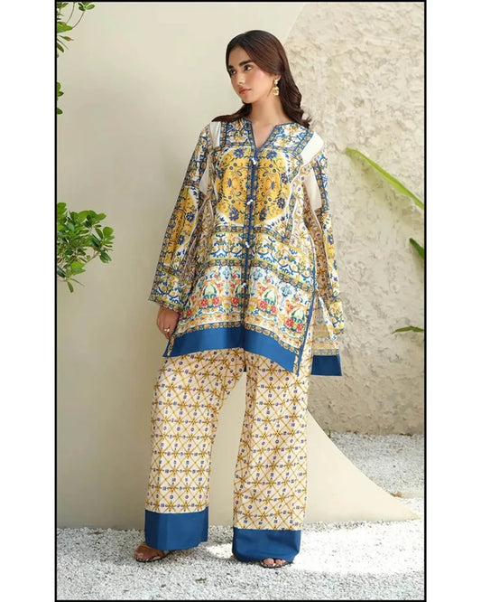 AZMIN LAWN PREMIUM UNSTITCHED PRINTED 2PC