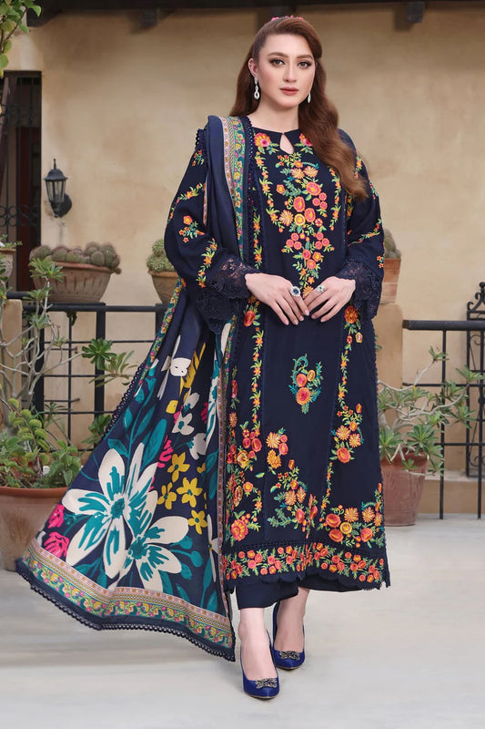 ANEELS LAWN PREMIUM UNSTITCHED EMB 3PC