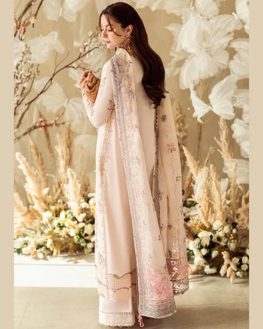 QALAMKAR LAWN UNSTITCHED EMB 3PC