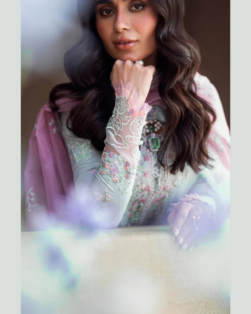 QALAMKAR LAWN UNSTITCHED EMB 3PC