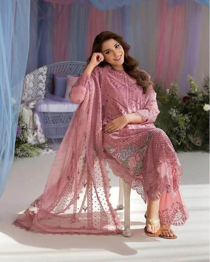 SOBIA NAZIR LAWN UNSTITCHED EMB 3PC