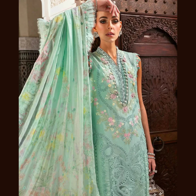MARIA.B LAWN UNSTITCHED EMB 3PC