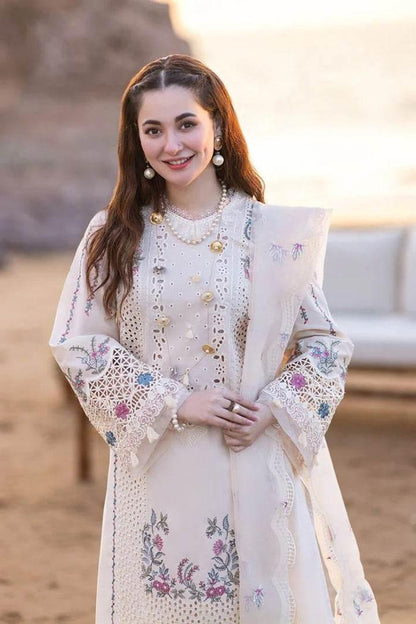 QALAMKAR LAWN UNSTITCH EMB 3PC SAHIL KINARE SELIN
