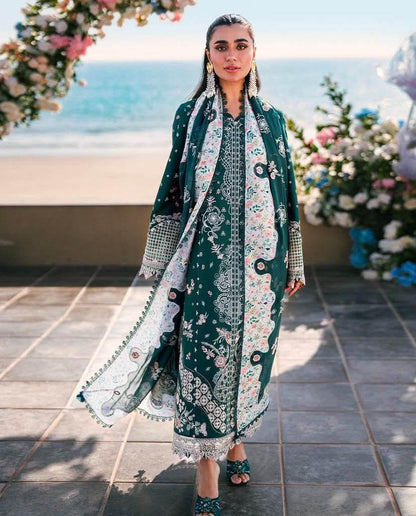 QALAMKAR LAWN LUXURY UNSTITCHED EMB 3PC