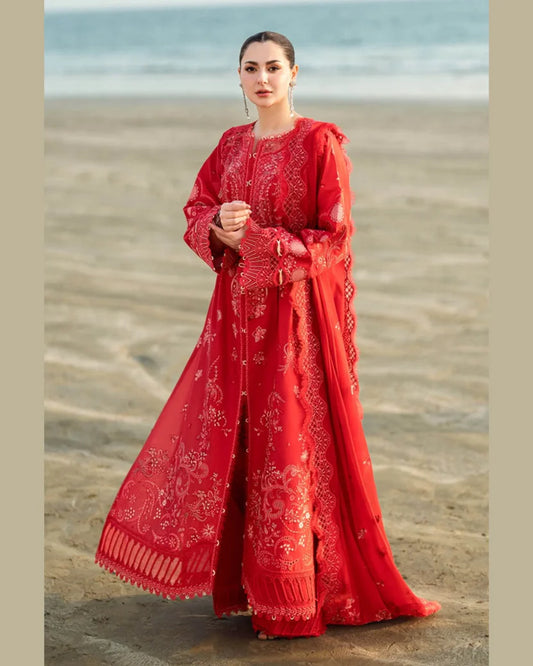 QALAMKAR LAWN UNSTITCHED EMB 3PC