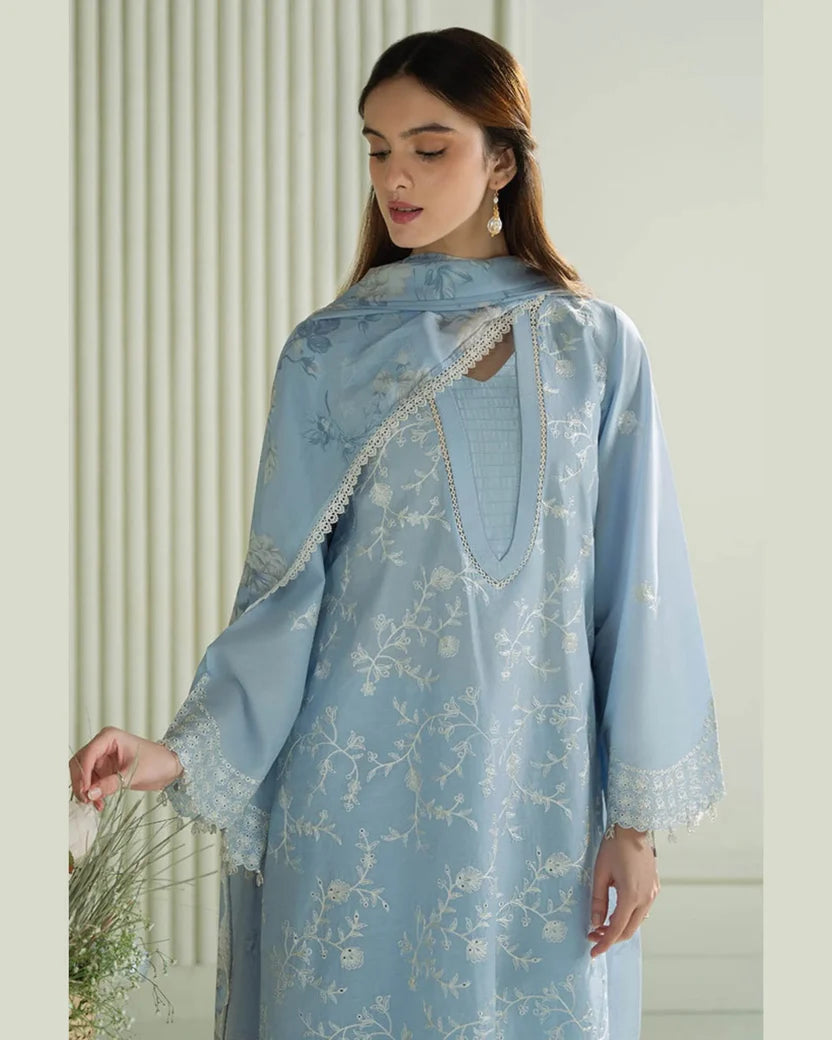 CROSS STITCH LAWN LUXURY UNSTICH EMB 3PC