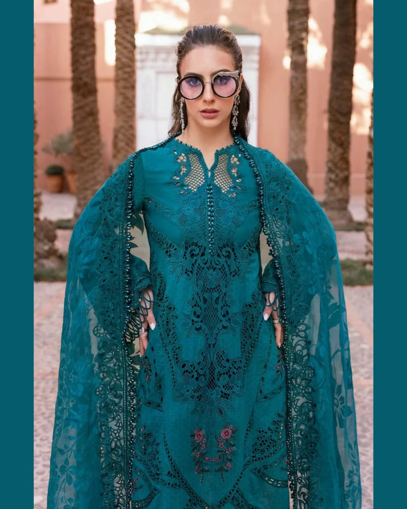 MARIA.B LAWN UNSTITCHED EMB 3PC