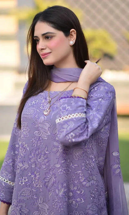 ZARA SHAHJAHAN LAWN LUXURY UNSTITCHED EMB 3PC