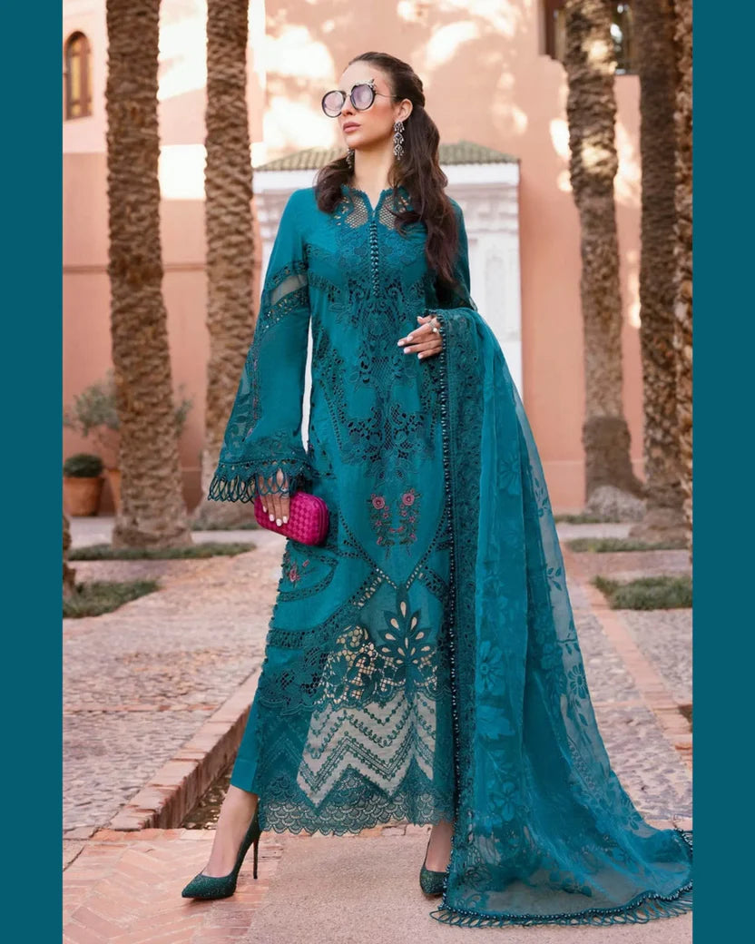 MARIA.B LAWN UNSTITCHED EMB 3PC