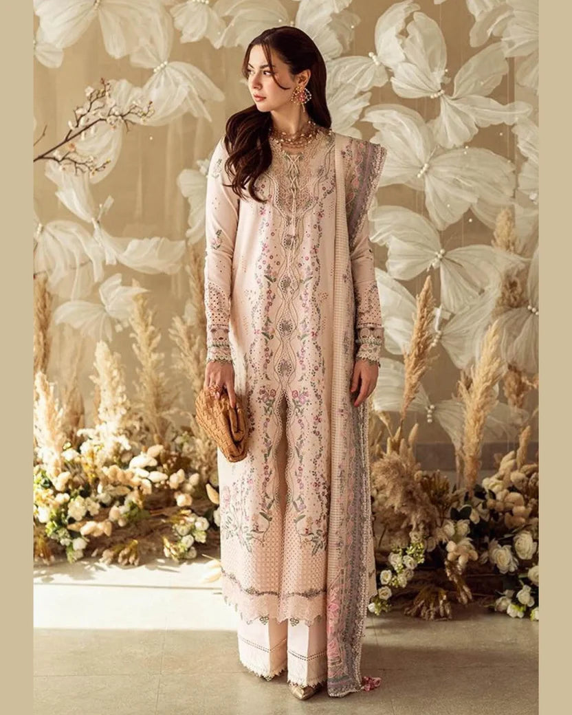 QALAMKAR LAWN UNSTITCHED EMB 3PC