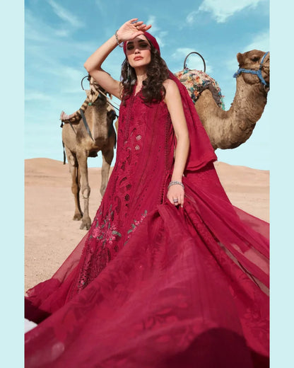 MARIA.B LAWN UNSTITCHED EMB 3PC