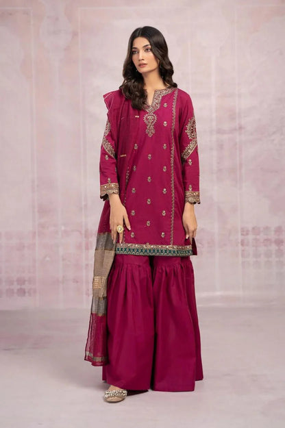 MARIA.B LAWN PREMIUM UNSTITCHED EMB 3PC