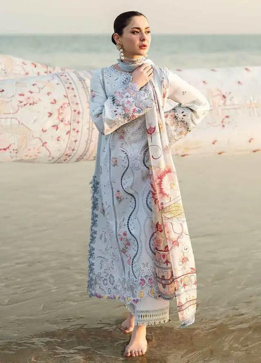 QALAMKAR LAWN UNSTITCHED EMB 3PC