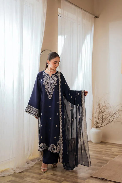 NUREH LAWN LUXURY UNSTITCHED EMB 3PC