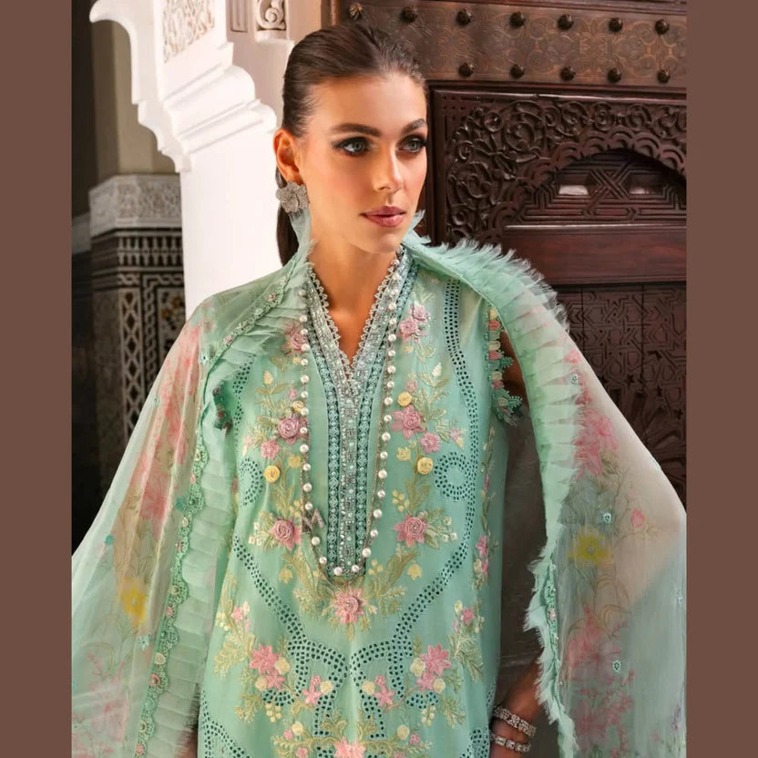 MARIA.B LAWN UNSTITCHED EMB 3PC