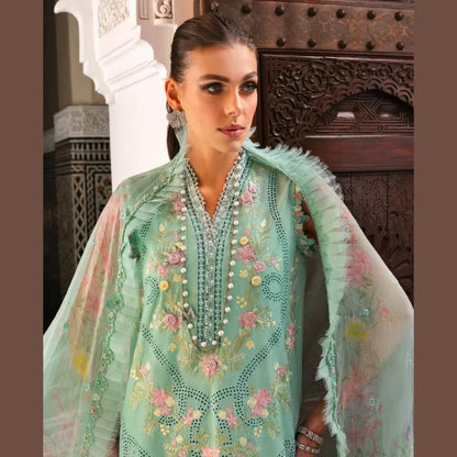 MARIA.B LAWN UNSTITCHED EMB 3PC