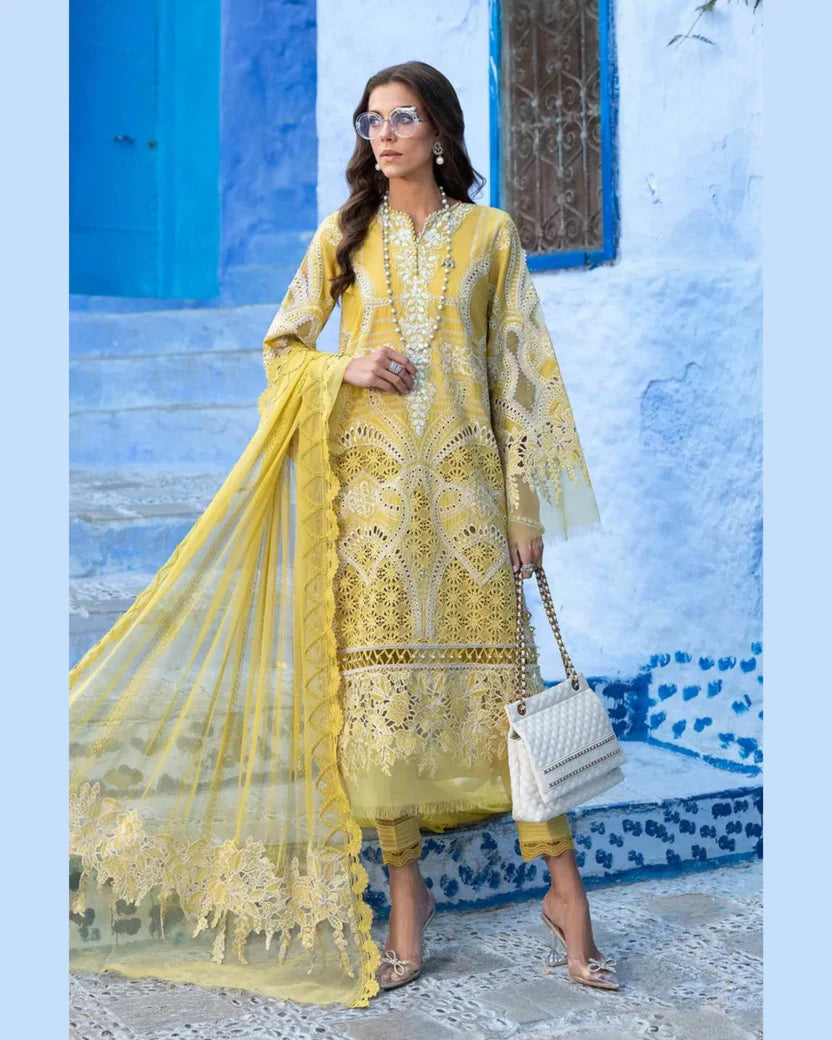 MARIA.B LAWN UNSTITCHED EMB 3PC