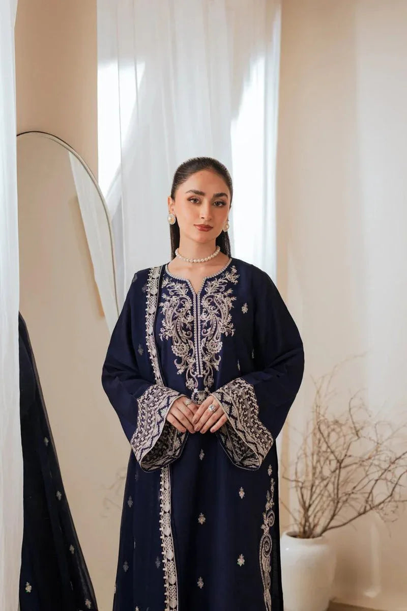 NUREH LAWN LUXURY UNSTITCHED EMB 3PC