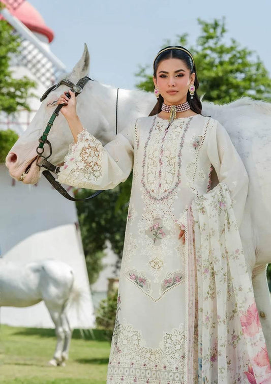 ELAF LAWN UNSTITCH EMB 3PC ELH-7B ISSABEL