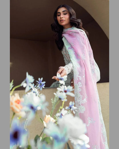 QALAMKAR LAWN UNSTITCHED EMB 3PC
