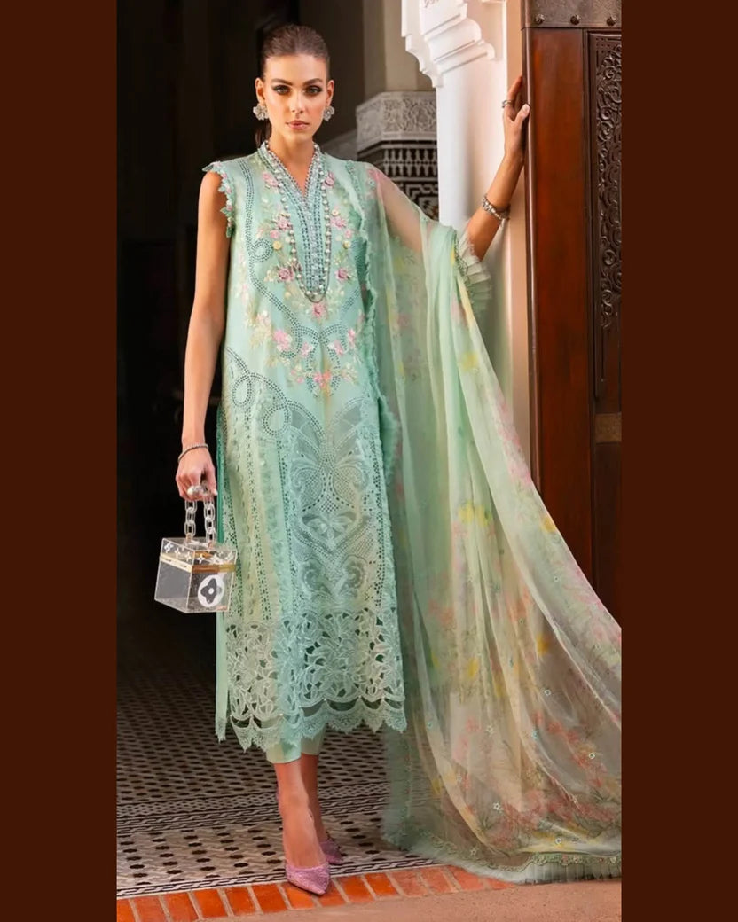 MARIA.B LAWN UNSTITCHED EMB 3PC