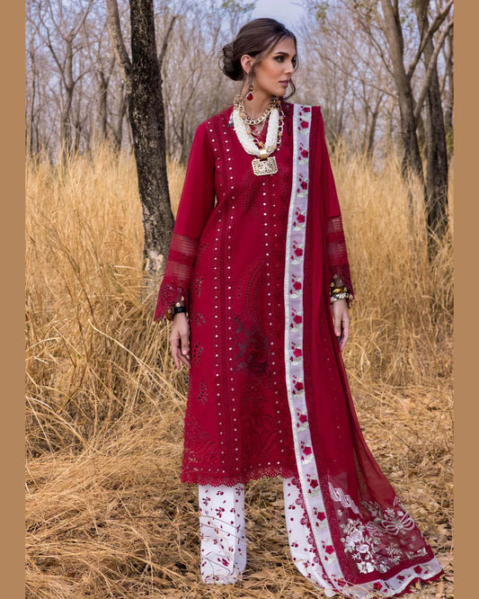 SAIRA*SHAKIRA LAWN UNSTITCHED EMB 3PC SHAMS-A