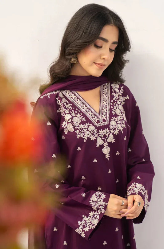 DYOT LAWN LUXURY UNSTITCHED EMB 3PC