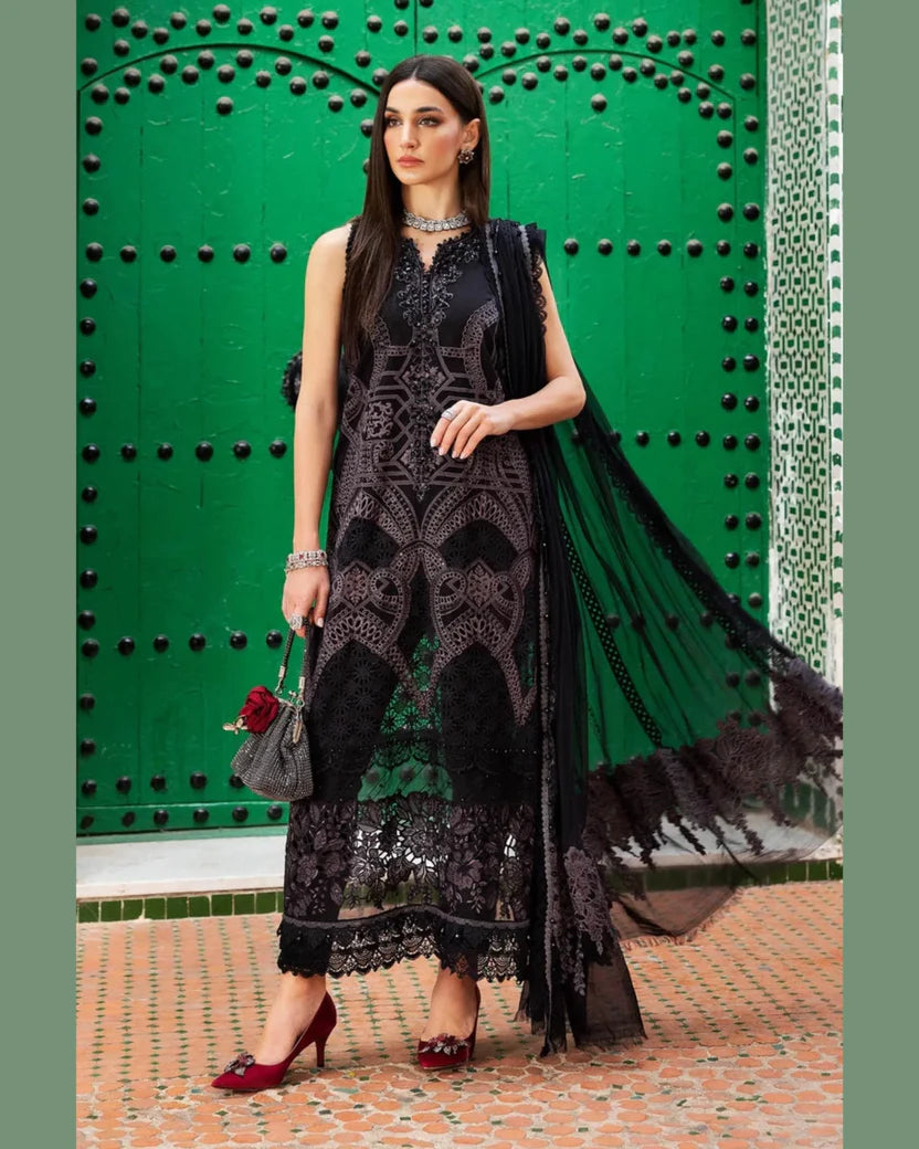 MARIA.B LAWN UNSTITCHED EMB 3PC