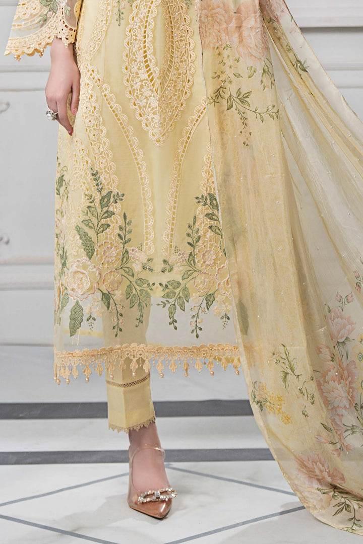 MARIA.B LAWN LUXURY UNSTITCH EMB 3PC 9-A