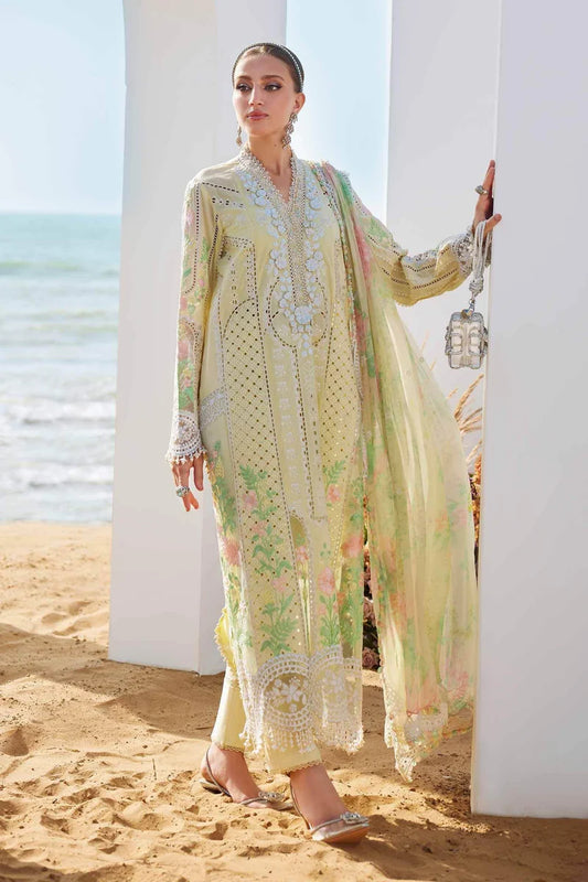 MARIA.B LUXURY UNSTITCH EMB 3PC EID LAWN EL-D4-25
