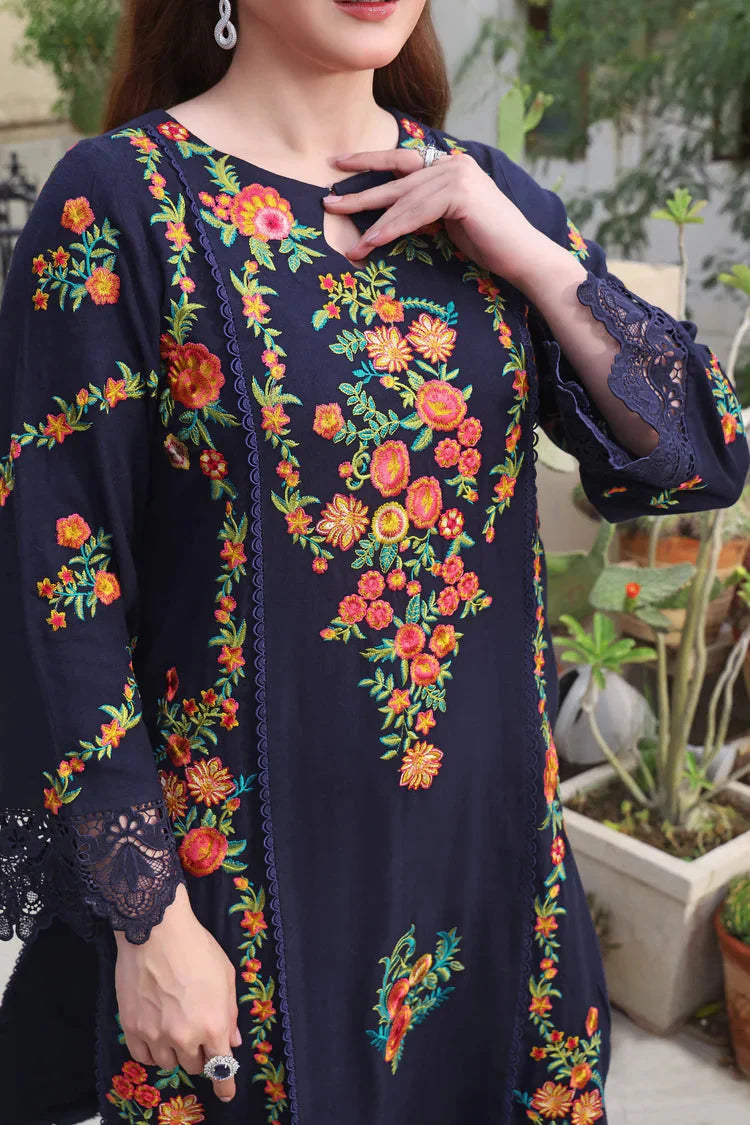 ANEELS LAWN PREMIUM UNSTITCHED EMB 3PC